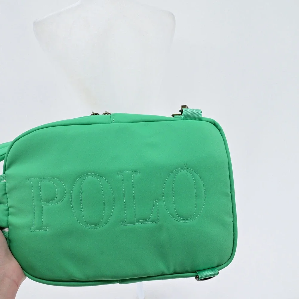 NWT‎ Polo Ralph Lauren Crossbody Backpack Green Sporty Luxe Streetwear Modern